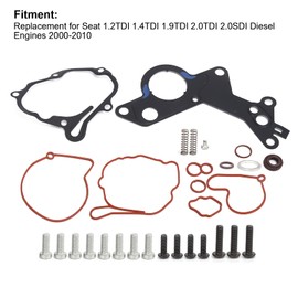 Set of 30 Vacuum Pump Gasket Set, Tandem Pump Gasket Set, 1.9 tdi Tandem Pump Seal Vacuum Pump Tandem Pump, 038145209 Replacement for Seat 1.2TDI 1.4TDI 1.9TDI 2.0TDI 2.0SDI 00-10 Car Accessories
