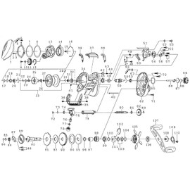 DAIWA Genuine Part 19 Zillion 10.0R-SV TW Spool (22-32) Part Number 33 Part Code 129720