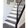 FLFK Black Lines Stair Stickers - Set of 15, Peel