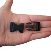 Your Day Mate Black Plastic Buckles for Webbings, Snap Fastener,