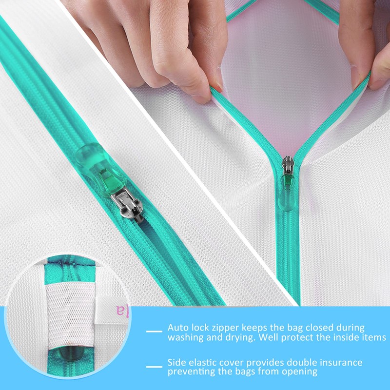 Bra Wash Bags, GOGOODA 4 Pack Underwear Laundry Mesh Bags