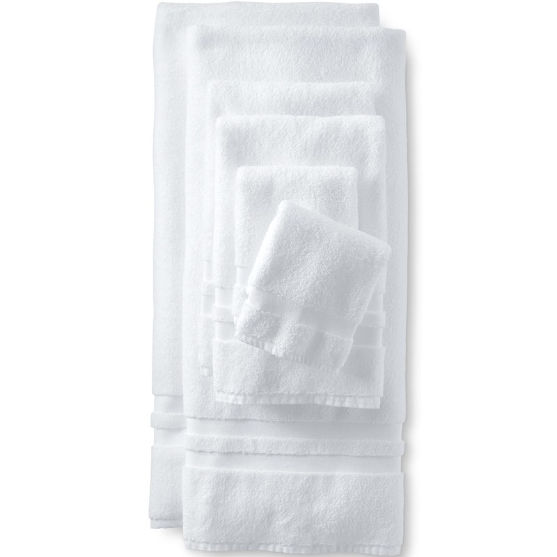 Lands' End Essential Towel White Bath- Bath Sheet