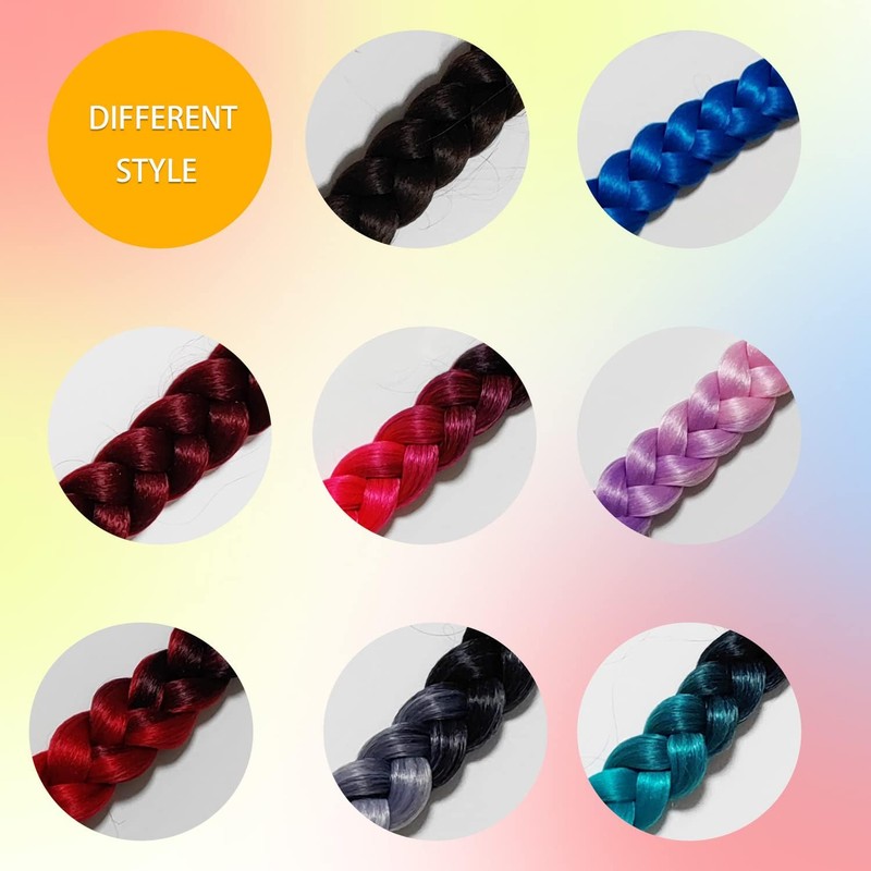 2 Packs Long Braid Ponytail Extension for Black Women with