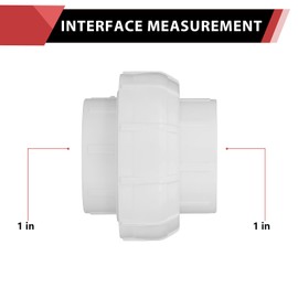 (Pack of 30) EFIELD 1 Inch PVC FNPT Union Coupling, Sch. 40, FIP x FIP, For Residential, Commercial, Agricultural and Light industrial Applications