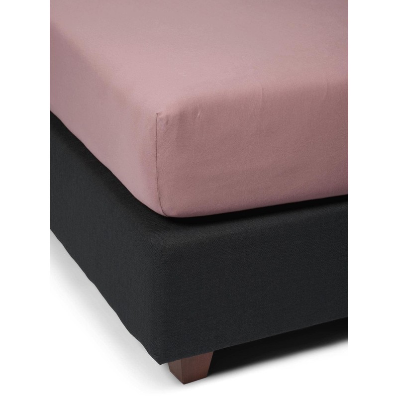 ESSENZA Fitted Sheet The Perfect Organic Jersey Wood Rose, 90-100