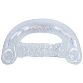 Durable Inflatable Pool Float Cushion Bed Mattresses Summer Water Toy with Silver Paillette