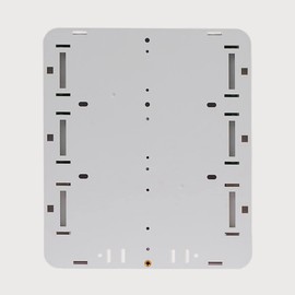 ICC Mini Plastic Structured Wiring Enclosure, Media Enclosure with Voice and Data Modules with Cover, Recessed Wall Box for Distribution of Networking Services, White