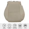 SecosAutoparts Tan Front Driver Side Bottom Perforated Microfiber Leather Replacement