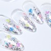 DIAME Diamy Mermaid Shell Silver Flake Silver Foil Nail Glitter