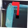 KONTONTY 2Pcs Acrylic Mailbox Flag Replacement Kit Durable Garden Mailbox