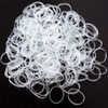 Xiufortion 1000-Pack Mini High Elasticity Clear Soft Rubber Bands Mini