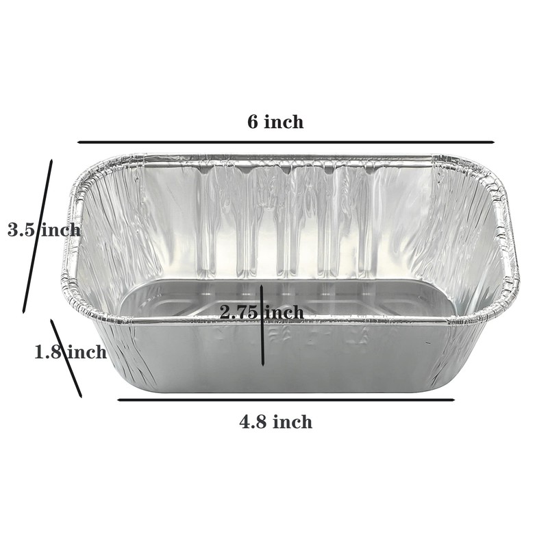 Waytiffer 100 Pack 1Lb mini Loaf Pans Heavy Duty Disposable