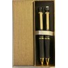 Sanford 18K Gold-Plated Gloss Black PhD Pen & Pencil Set