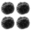 YINETTECH 4 x Microphone Windscreen Cover for Microphone Pop Filter