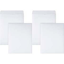 Quality Park Redi-Seal Catalog Envelope, 9 1/2 X 12 1/2, White, 100/Box, Case of 2 Boxes