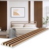 WPC Slat Wall Paneling, Modern Accent 3D Wall Panels, 8-Piece