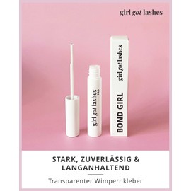 GIRLGOTLASHES Bond Girl Eyelash Glue for Eyelash Extensions Transparent Glue with 5-7 Days Hold 5 g Eyelash Glue Latex Free Quick Drying Easy Application