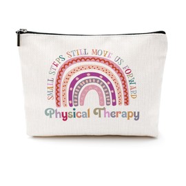Physical Therapist Gifts Physical Therapy Makeup Bag Occupational Therapy Gifts Funny Cosmetic Bag Thank You Gifts for Women Physical Therapist Coworker Travel Toiletry Bag Christmas Birthday Gifts