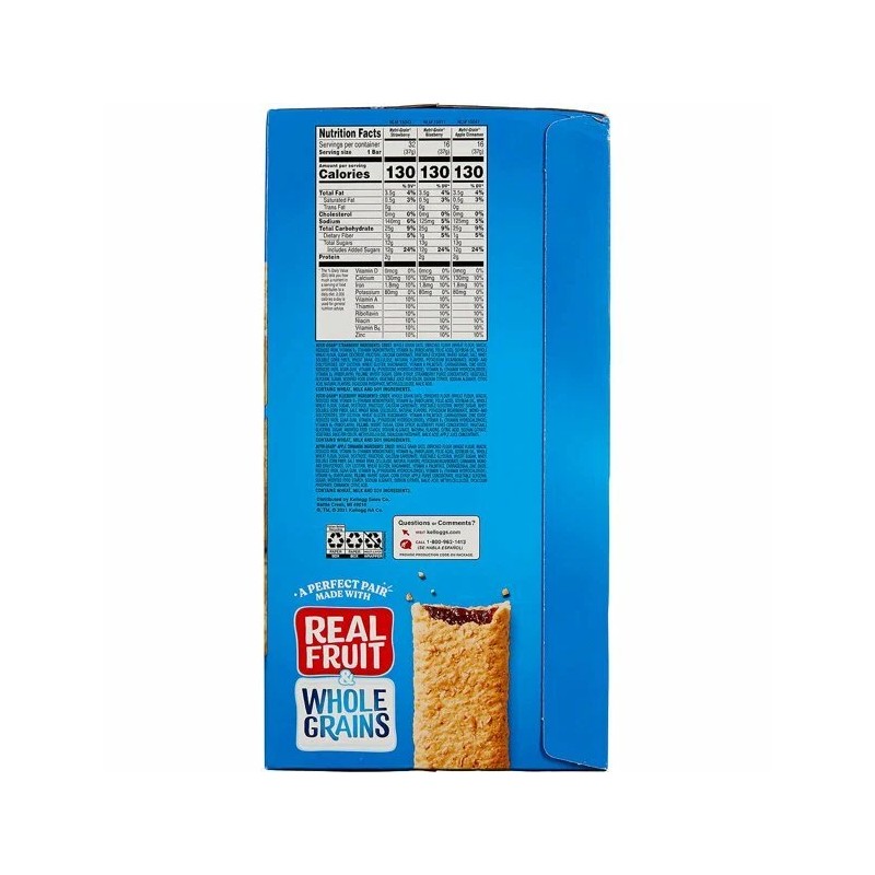 Kellogg's 2 PACK KELLOGG'S NUTRI GRAIN SOFT BAKED BREAKFAST BARS