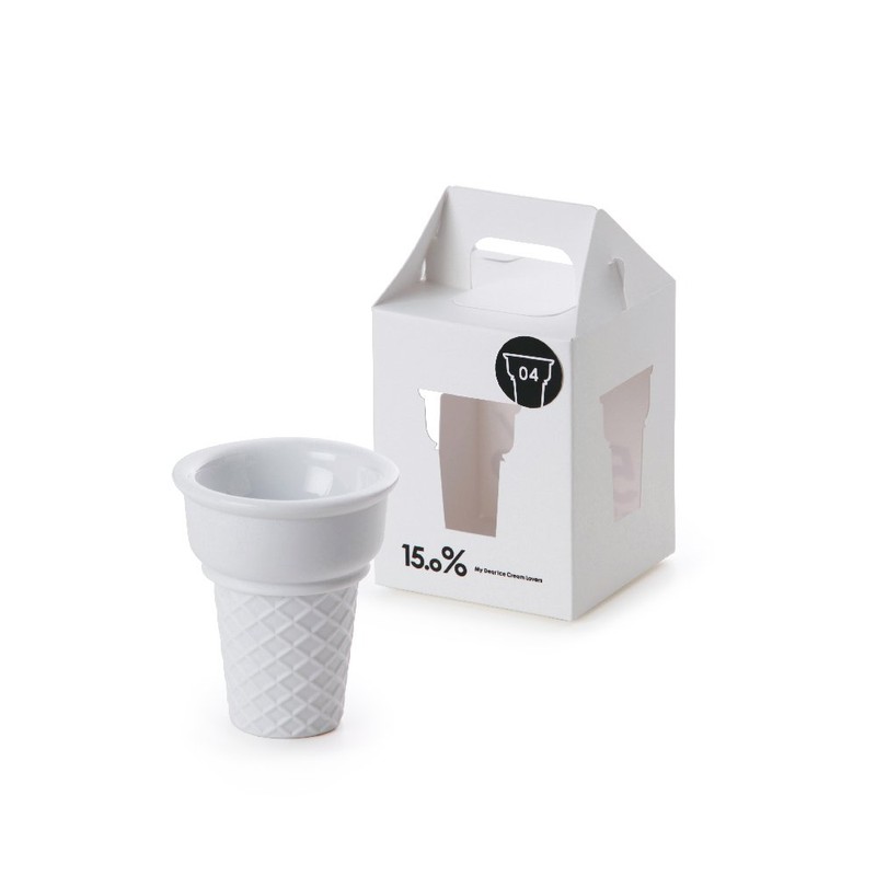 Lemnos 15.0% Ice Cream Cup No.04 Caramel White JT12L-25 WH