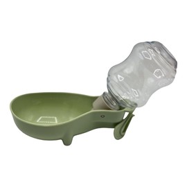Pet Guru® Pet Travel Store & Dispense Water Bottle 250ML Portable Dispenser Travel Water Bottle Bowl for Dog Puppies Cat Small Animals (Green, 250ML APPROX)
