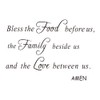 HOMSFOU Family God Home Decor Blessing Amen Quote Wall Decal