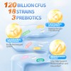 OMOGS Probiotics 120 Billion CFUs 18 Strains, 3 Prebiotics &