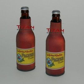 Cerveza Pacifico Neoprene Bottle Suits - Bottle Graphics | Beer Bottle Koozies - Set of 2