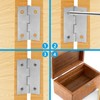Piutouyar 12 Pack Butt Hinge 2 Inch Mini Hinges 304
