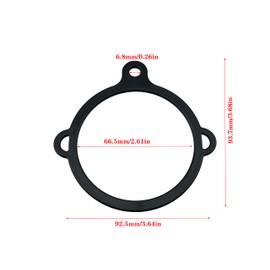 LinJianTing 3PCS Black 3-hole Safety Ring Water Bottle Ring 3-hole Water Bottle Safety Ring Parachute Carabiner Key (Black)