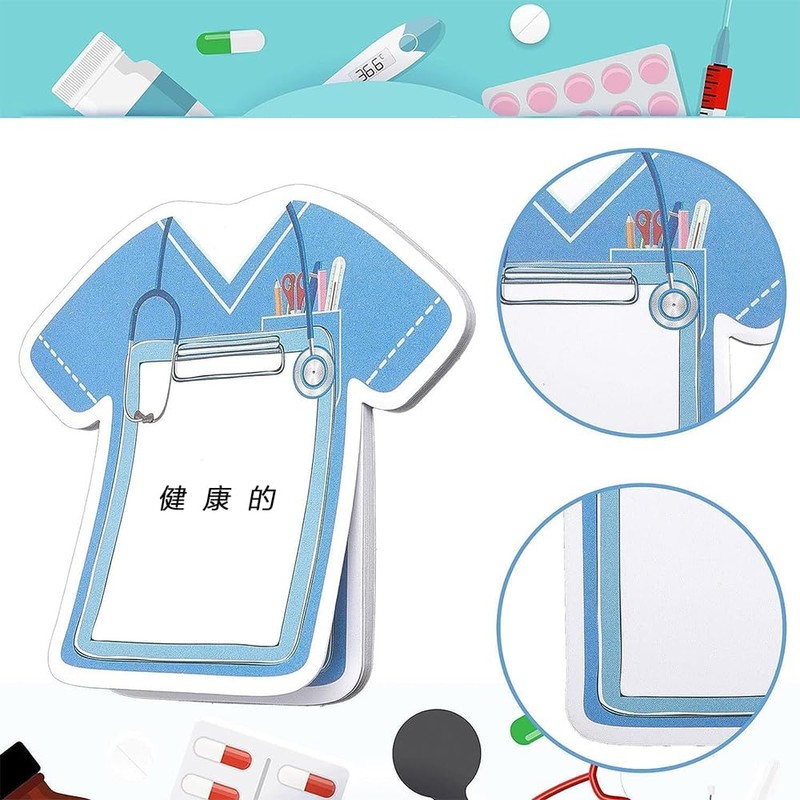 Mini Sticky Notes, Strong Laminated 30 * 8 Sheets Funny