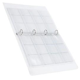 Badge Storage Book, Badge Collection Photo Sorting Photo Organizer Binder Transparent Collection Book Storage Folder for Photos for Coins for Badges(Shell + 12 Hole Inner Page 6 Sheets)