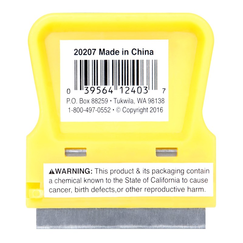 Performance Tool 20207 Lightweight Plastic Razor Blade Scraper for Precise