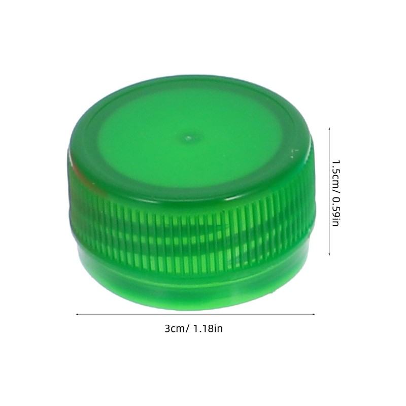 IMIKEYA Pack of 100 Plastic Bottle Lids, Colourful Bottle Lids,