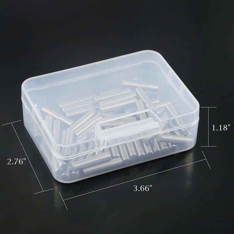 Glarks 50-Pieces 5x25mm Dowel Pin Stainless Steel Shelf Support Pegs