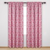Deconovo Square Print-Rod Pocket Thermal Insulated Blackout Curtains for Living