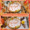 Tioncy 50 Pcs Thanksgiving Plates Thanksgiving Dinnerware 10'' x 12''