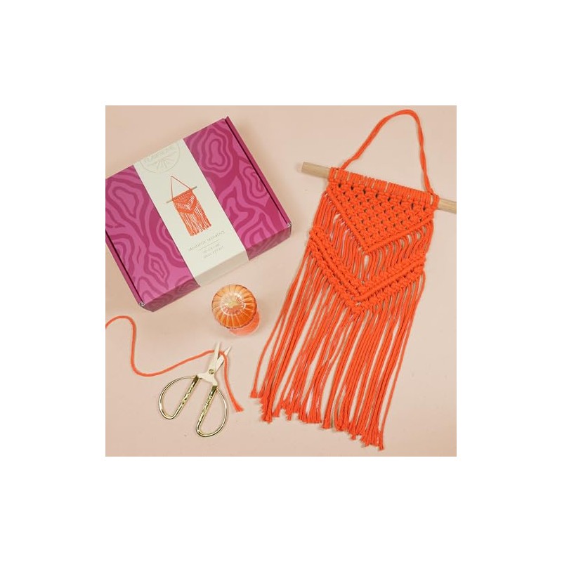 Portico Designs Ltd Flawsome Macrame Wall Art Hanging Craft Kit