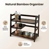 Lnncdsc 3 Tier Bamboo Matcha Station, coffee station organizer Shelf
