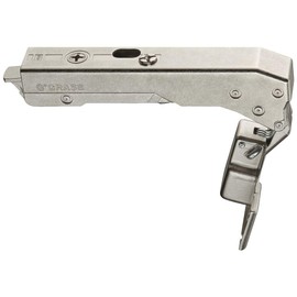 Gedotec H10253 Hinge Kitchen Pot Hinge without Damping - H10253 | Stud Hinge Grass Tiomos for Screwing and with Automatic Closing | Made in Germany | 1 Piece - Furniture Hinge with Mounting Plate