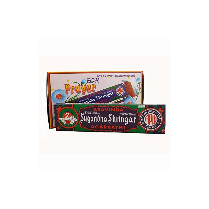 Aravinda Sugandha Shringar Agarbathi Incense 15g 12 Packets
