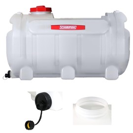 Chapin USA 98142: 40-Gallon Water Storage Tank, Utility Water Tank, Water Supply, for Farms, Acreage, Gardens, Orchards, Translucent White