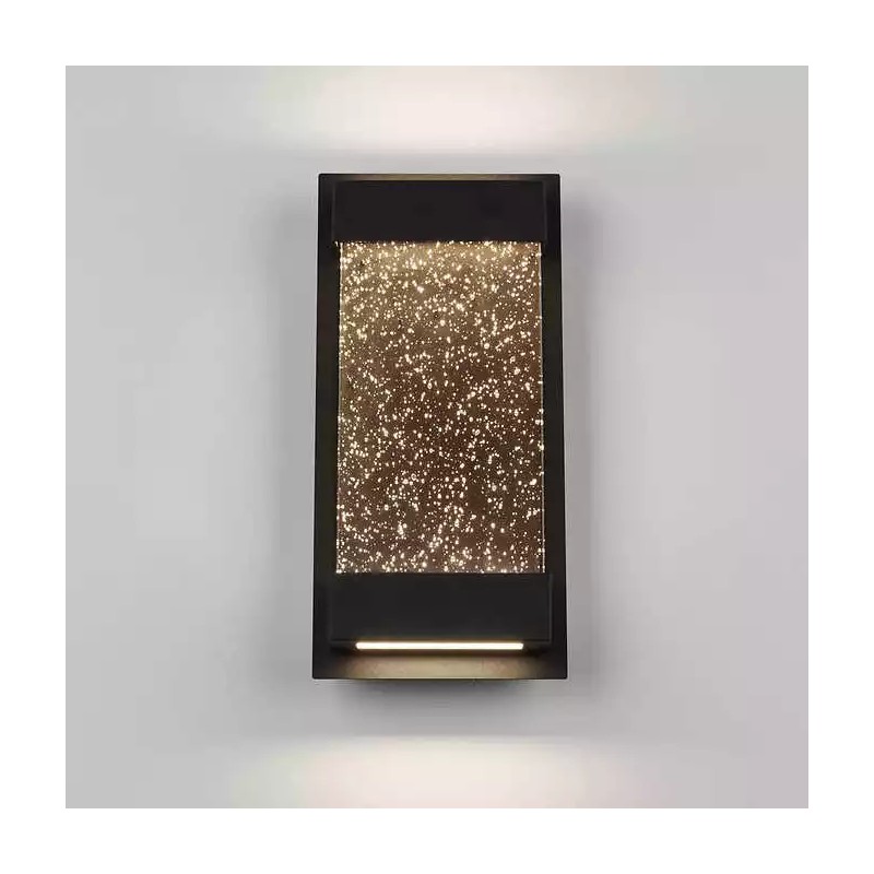 Artika, Indoor Outdoor Dimmable LED Wall Sconce Light Glass Bubbles