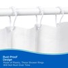Kenney KN67140 Rust-Proof Gliding Plastic Beaded Shower Curtain Rings for
