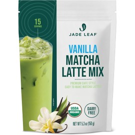 Jade Leaf Matcha Latte Mix Sabor Vainilla, Rinde 15 Porciones, 150 g