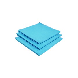 König & Söhne Premium Window Cleaning Cloths, Streak-Free, Lint-Free, Cleaning Cloths without Cleaning Agents, Only Clean with Water, Blue, Set of 3, 40 cm x 40 cm (15.74 x 15.74 Inches)