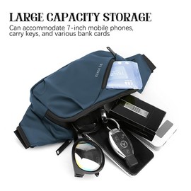 XFSRG Bum Bag Women Men Belt Bag Waist Bag Sport Waterproof Bag for Outdoor Camping Hiking Fitness Bicycle Running, navy