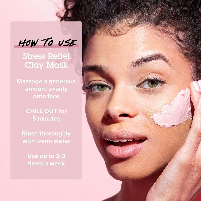 Biore Rose Quartz and Charcoal Stress Relief Clay Mask, 50