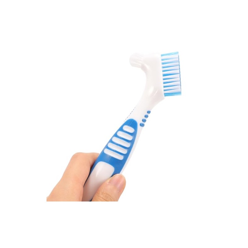 Set De Cepillos Para Dentaduras Postizas De Doble Cara Con