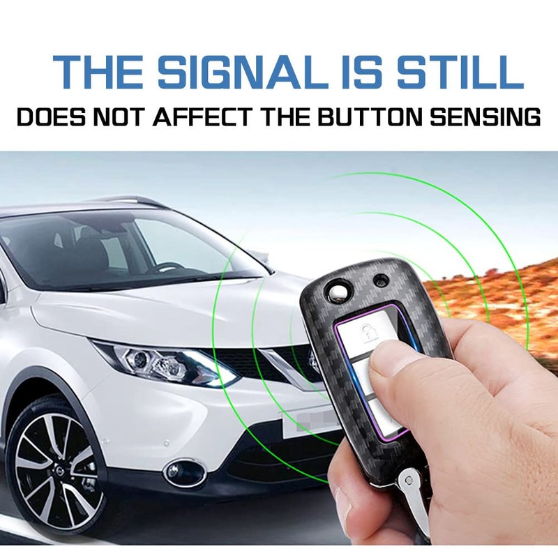 SANRILY ABS Plastic 2/3/4 Button Key Fob Cover for Nissan